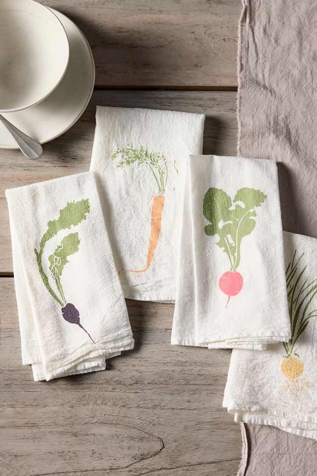 Root Veggies Napkins, Set of 4 #1
