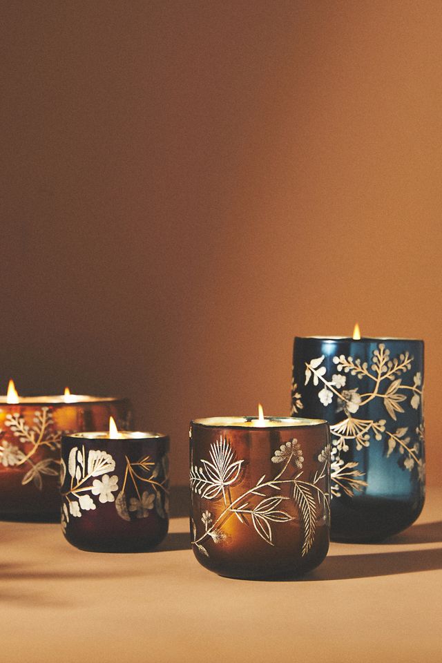 Tana Gourmand Pumpkin & Sweet Vanilla Etched Glass Candle #3