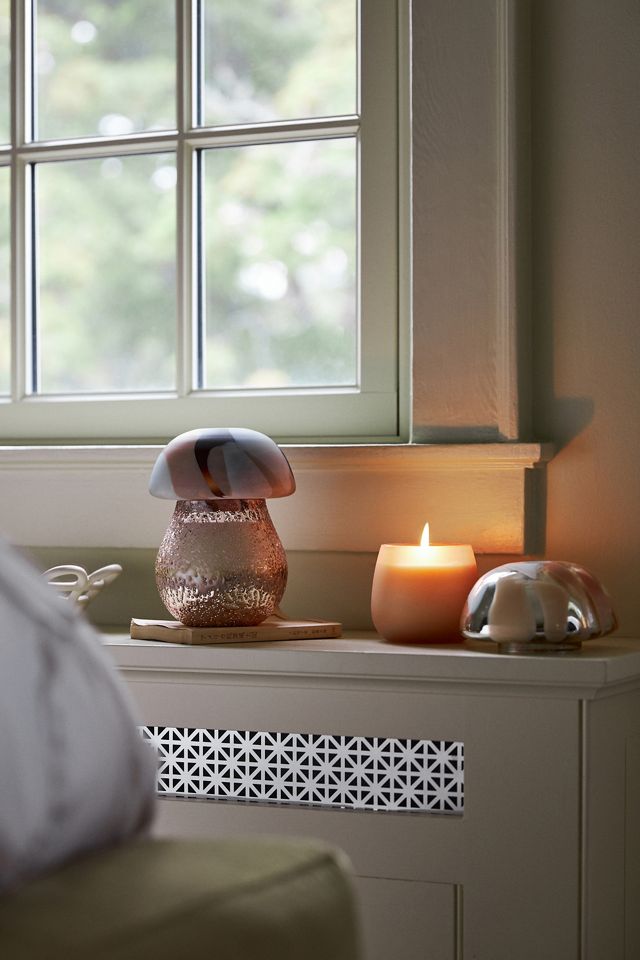 Cheena Harvest Fresh Eucalyptus & Cedar Glass Mushroom Candle #1