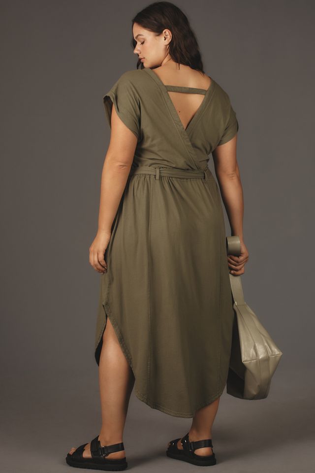 Dress Casual Midi By Daily Practice By Anthropologie In Blue, Size: 2x main image 1