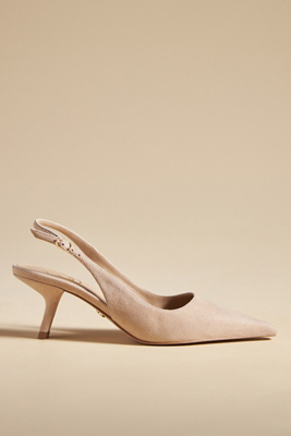 Sam Edelman Bianka Slingback Heels In Beige