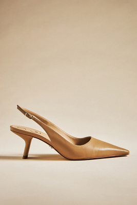 Sam Edelman Bianka Slingback Heels In Beige