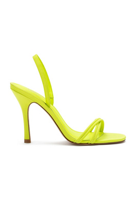 Larroude Women's Annie Slip On Slingback High Heel Sandals In Green