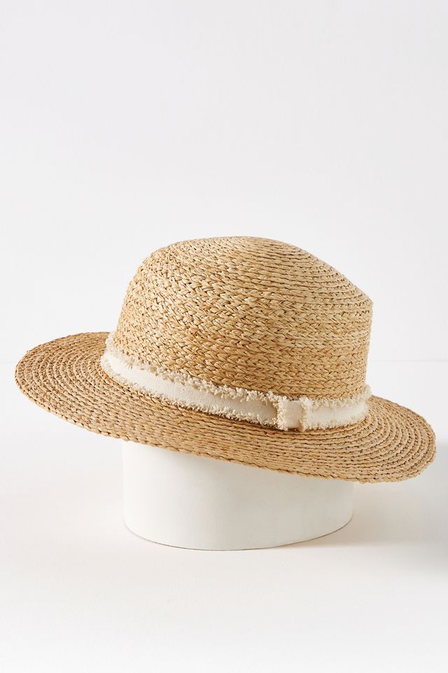 Lulla Distressed Ribbon Boater #2