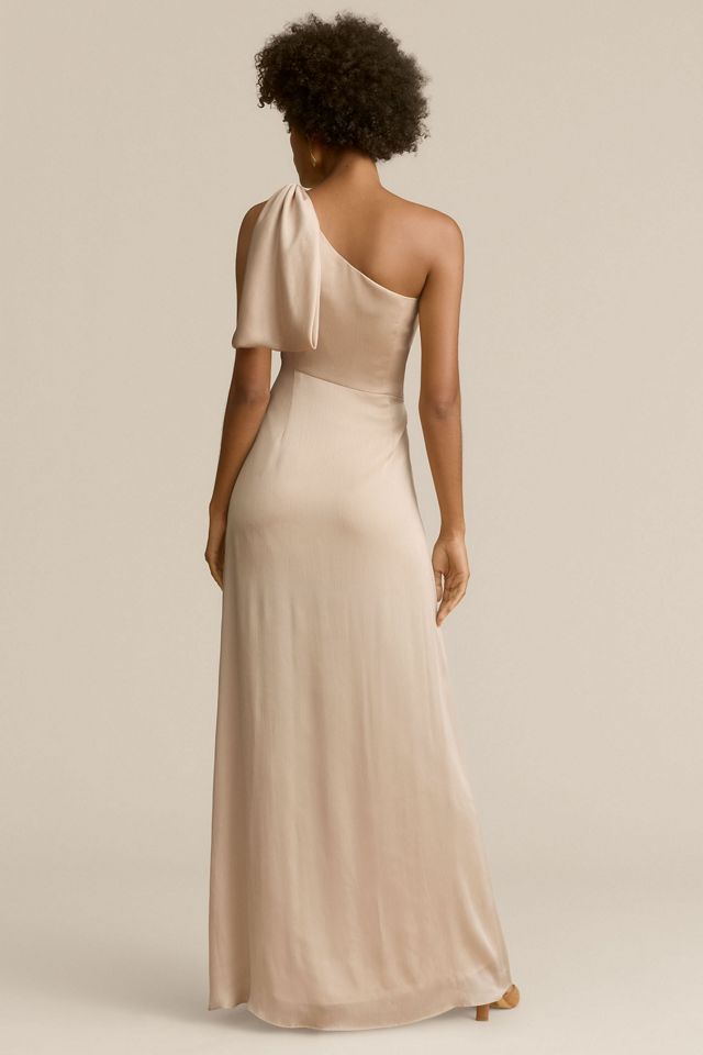 Sachin & Babi Chelsea One-Shoulder Georgette Bias Gown #2