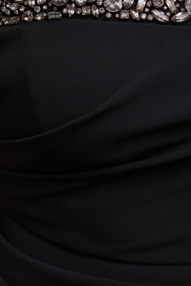 Sachin & Babi Sam Square-Neck Side-Slit Column Gown #3