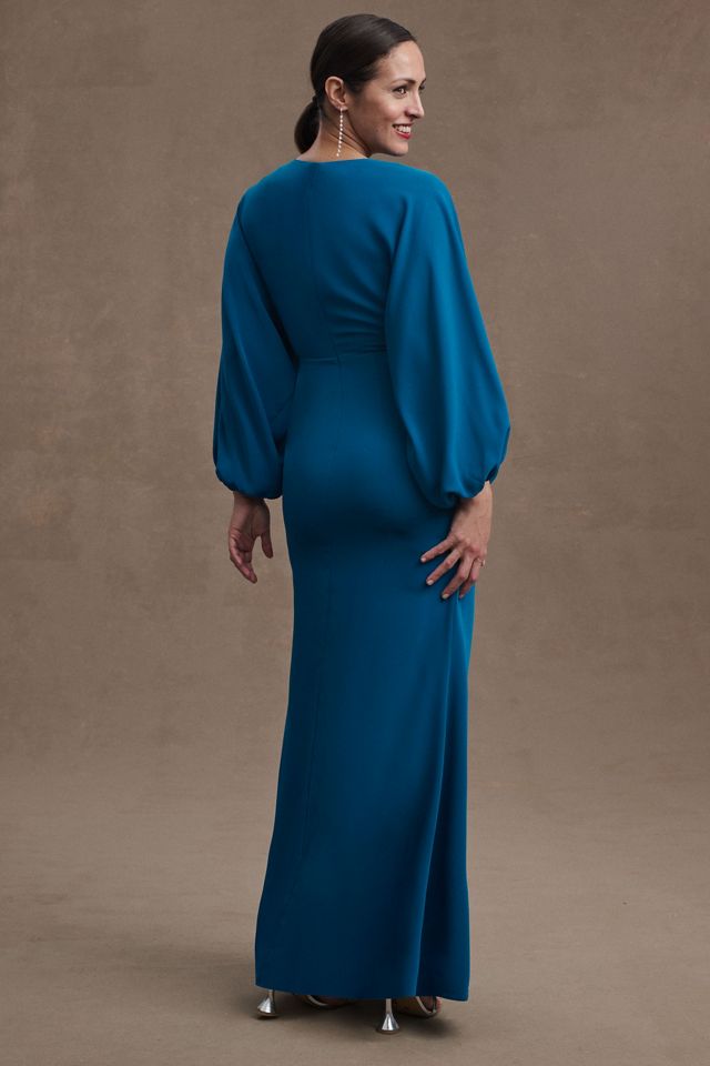 Sachin & Babi Gabby Plunge V-Neck Long-Sleeve Gown #2