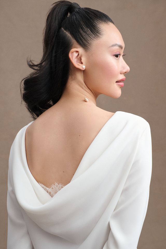 Sachin & Babi Cameron Long-Sleeve Low-Back Mini Dress #1
