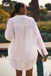 LSPACE Rio Linen Buttondown Tunic Top