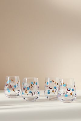 Dabinette Stemless Wine Glasses, Set of 4