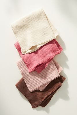 Knitted Dishcloths, Set of 4