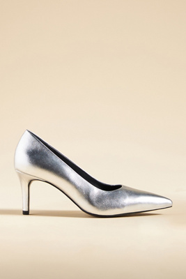 Seychelles Motive Pointed-toe Heels In Silver