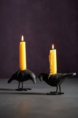 Crow Candle Holder