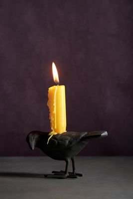 Crow Candle Holder