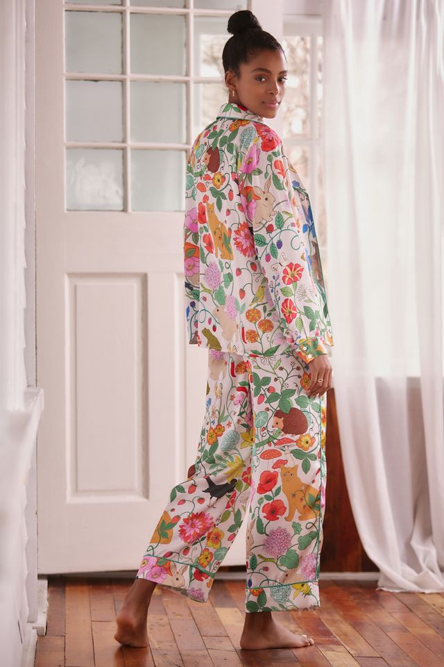 Karen Mabon Summer Garden Pajama Pant Set | Anthropologie