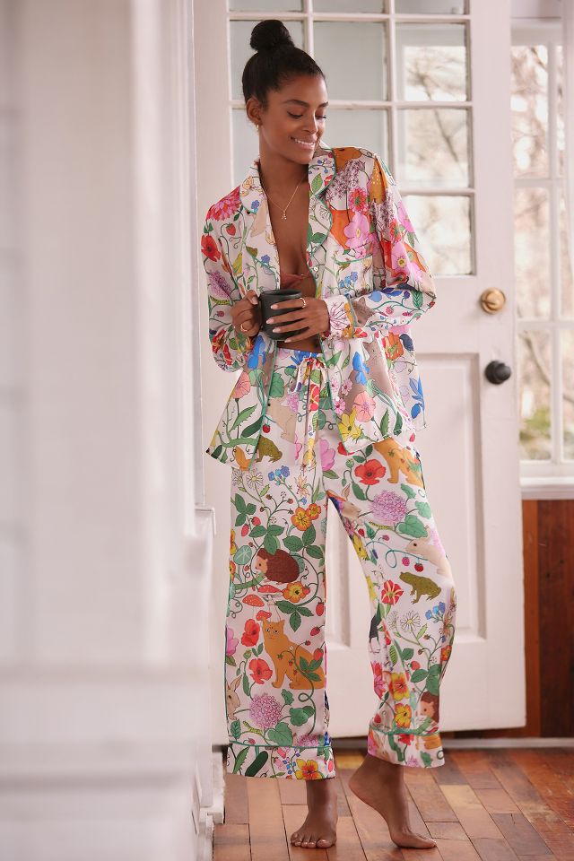 Karen Mabon Summer Garden Pajama Pant Set Anthropologie