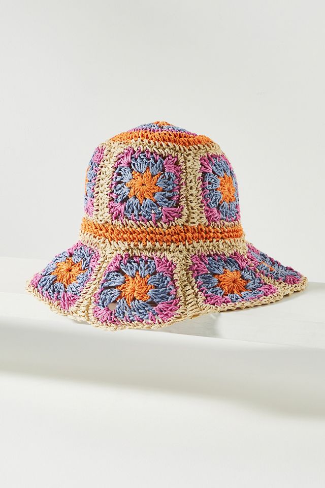 by Anthropologie Granny Crochet Square Bucket Hat‎ Boho New with tags Crochet Granny Square Bucket Hat | Anthropologie main image 4