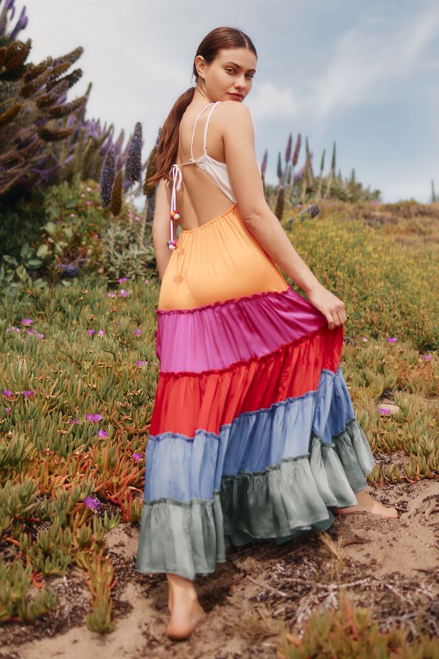 Anthropologie 2024 rainbow dress