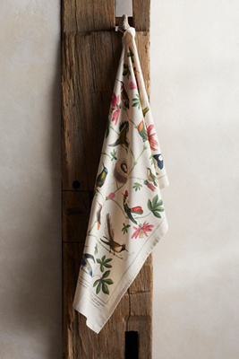 Terrain Hummingbirds Cotton Dish Towel In Multicolor