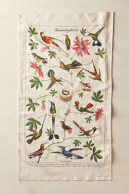 Hummingbirds Cotton Dish Towel