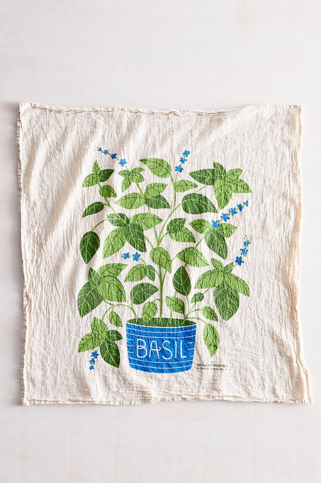 Neighborgoods Tea Towel Set, Herbs #4