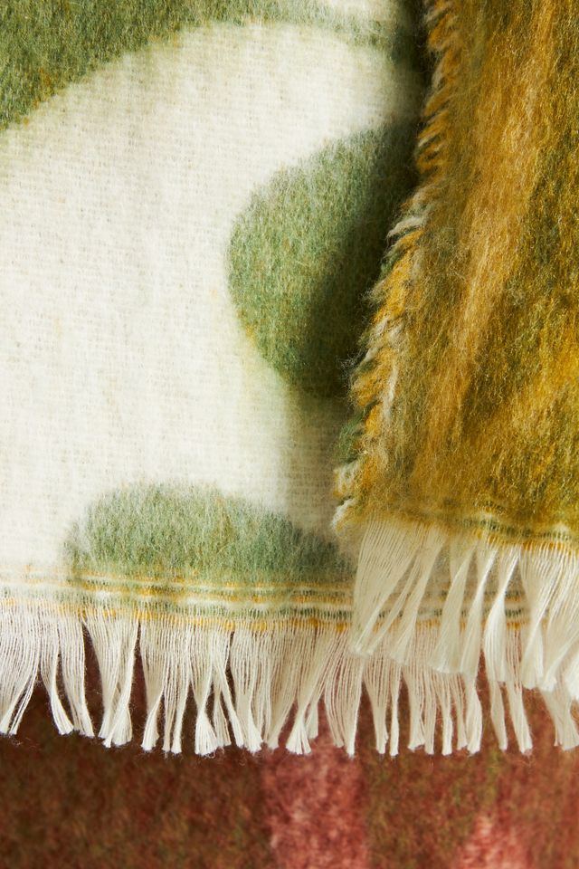 Brushed Wool Throw Blanket #1