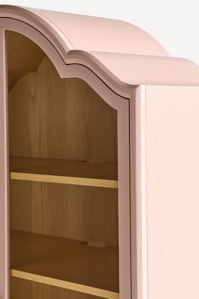 Livia 78" Glass & Wood Storage Hutch #4