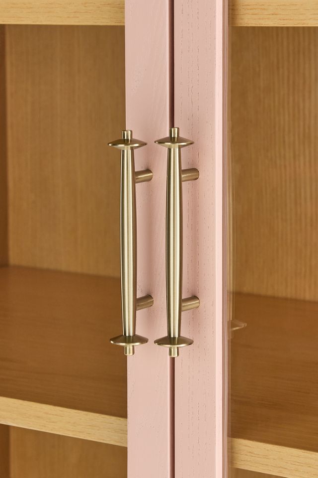 Livia 78" Glass & Wood Storage Hutch #6