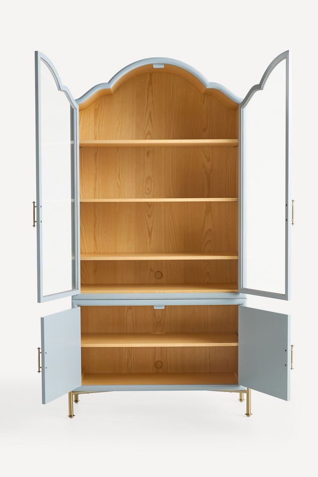 Livia Glass & Wood Storage Hutch #2