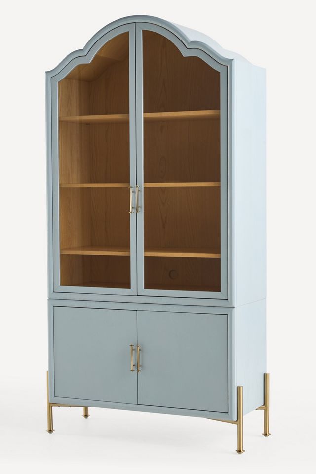 Livia Glass & Wood Storage Hutch #3
