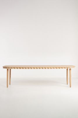 ANTHROPOLOGIE NORMA OAK DINING TABLE 