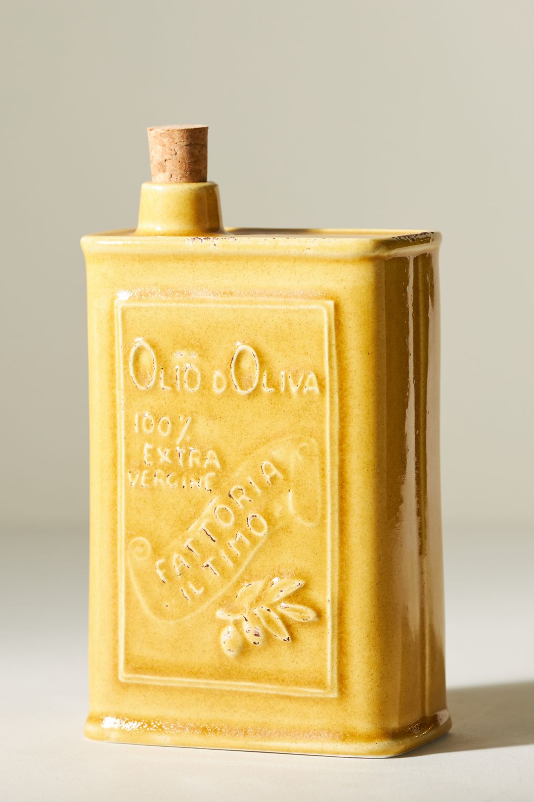 Cucina Stoneware Olive Oil Cruet - Yellow, One Size