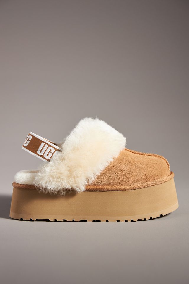 【Anyone more】Nerds Platform Ugg Fur Slipper Sandals UGG Funkette Platform Slippers | Anthropologie
