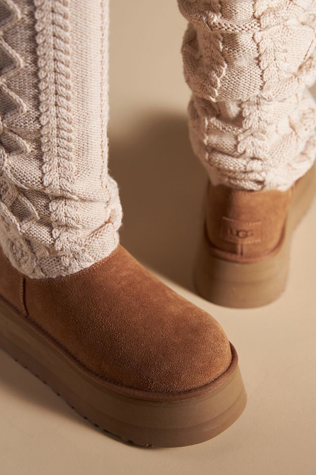 UGG Classic Sweater Letter Boots | Anthropologie