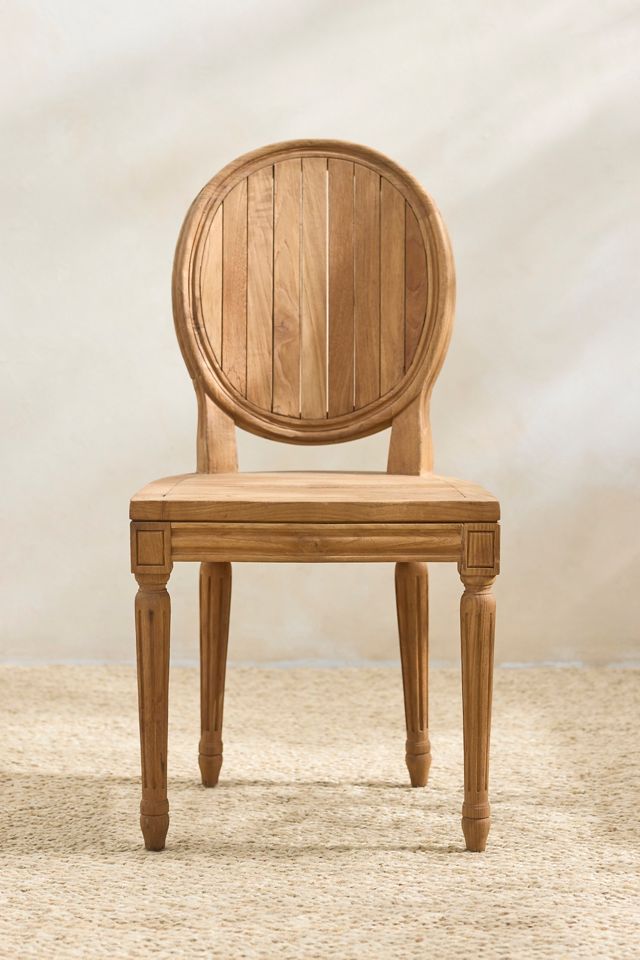 Palladio Oval Back Reclaimed Teak Side Chairs, Set of 2 #7