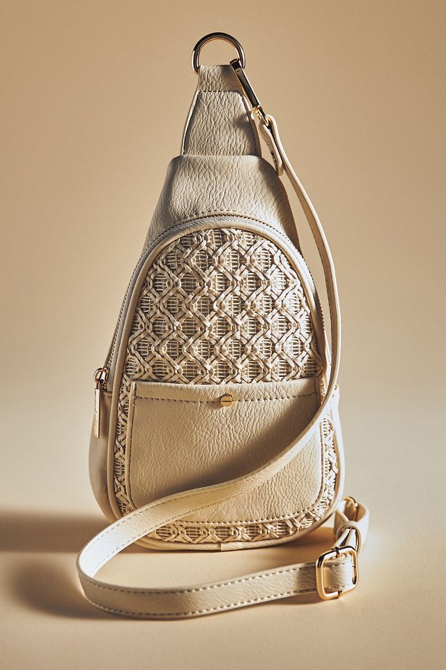 Anthropologie Mini Banana Sling Bag