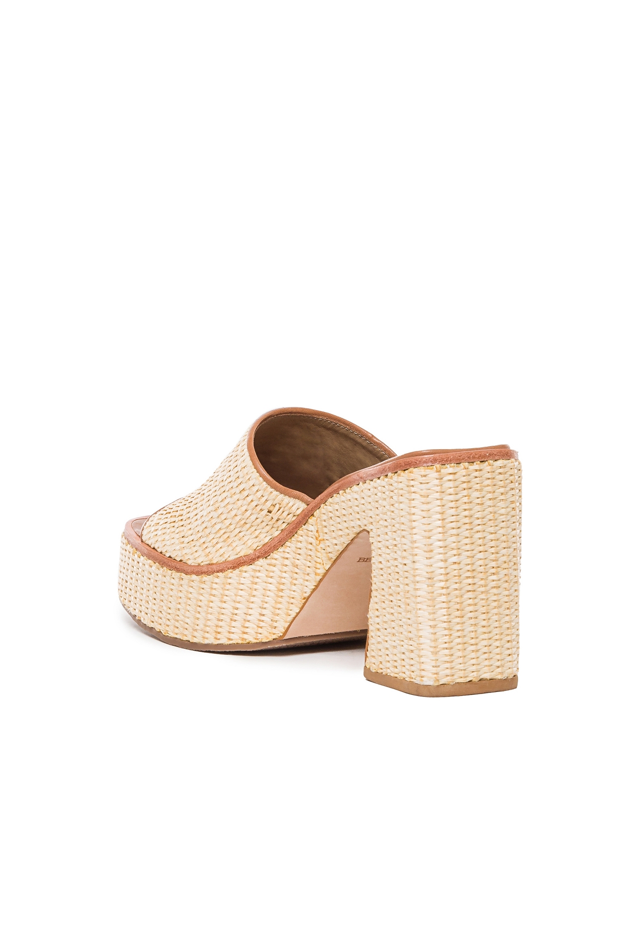 Bernardo Kenny Raffia Platform Heels