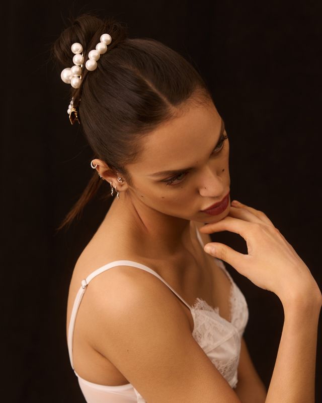 Pearl Hair Clips, Set of 7 #2