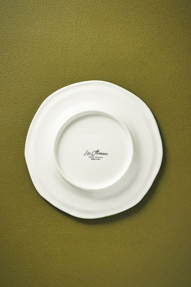 Les Ottomans Handpainted Bamboo Salad Plate #4