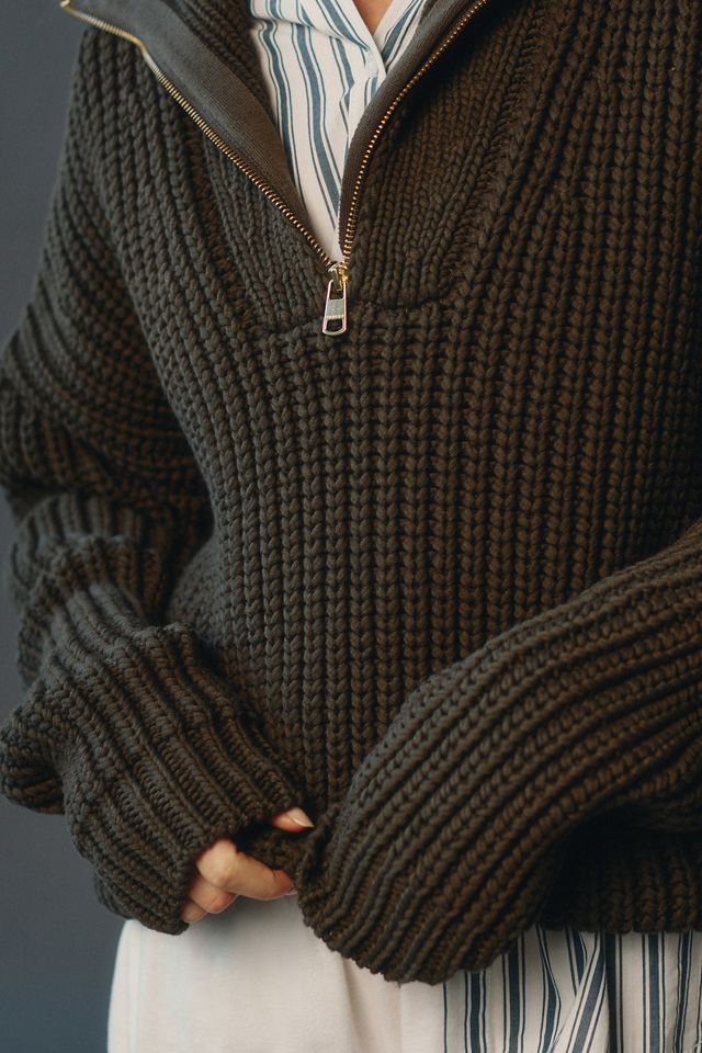 Varley Natalia Half-Zip Pullover Sweater | Anthropologie