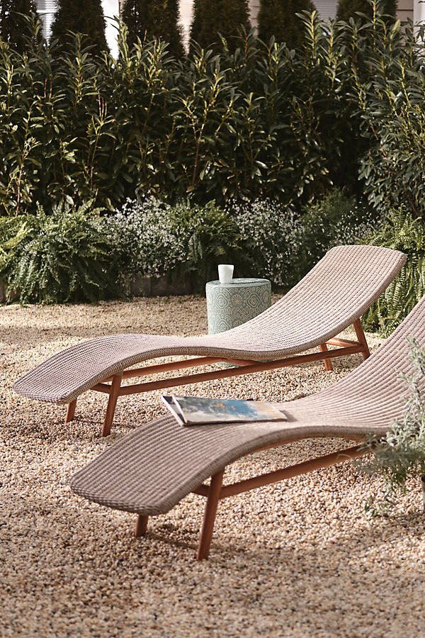 Anthropologie Portia Outdoor Lounge Chair In White