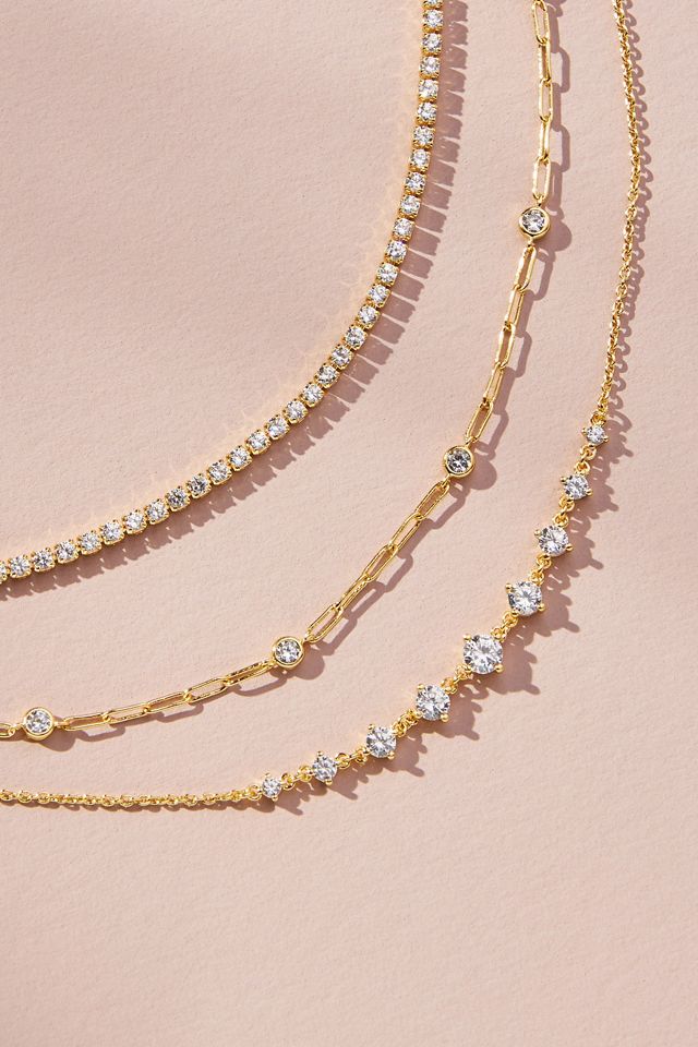 Triple Layer Crystal Necklace #3