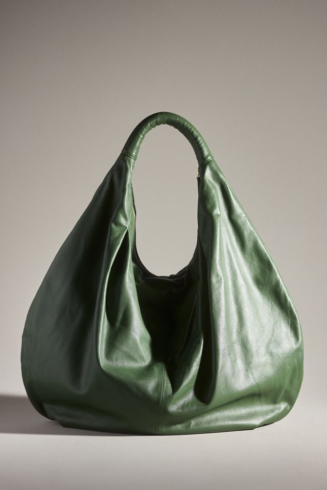 Slouchy Oversized Leather Tote #2