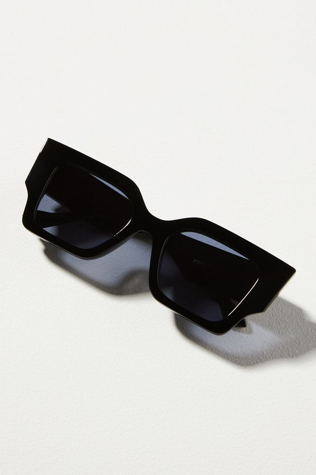 Anthropologie geometric sunglasses in black Anthropologie Black Sunglasses for Women for sale | eBay main image 4