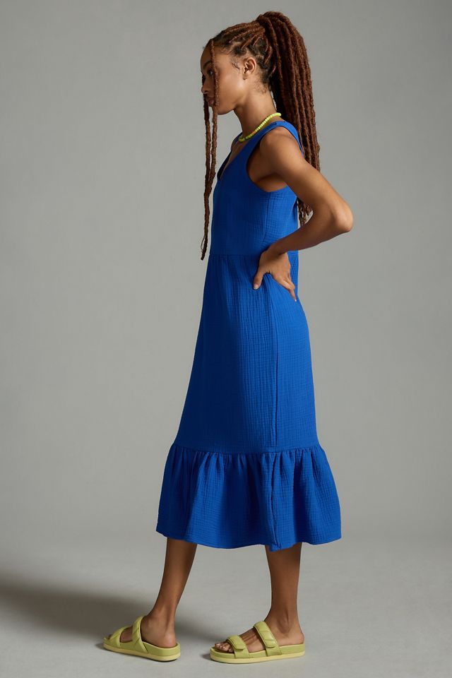 Sol Angeles V-Neck Crepe Dress #3