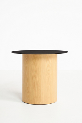 Anthropologie Matcha Glass-top Round Side Table