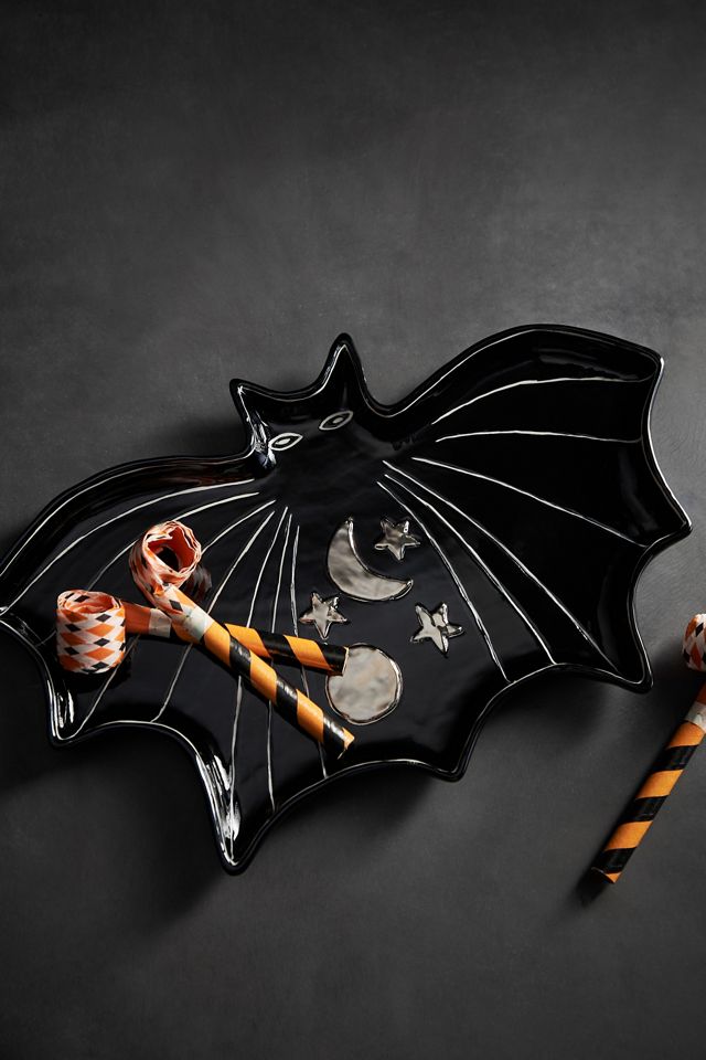 Francesca Kaye Halloween Magic Bat Platter #1