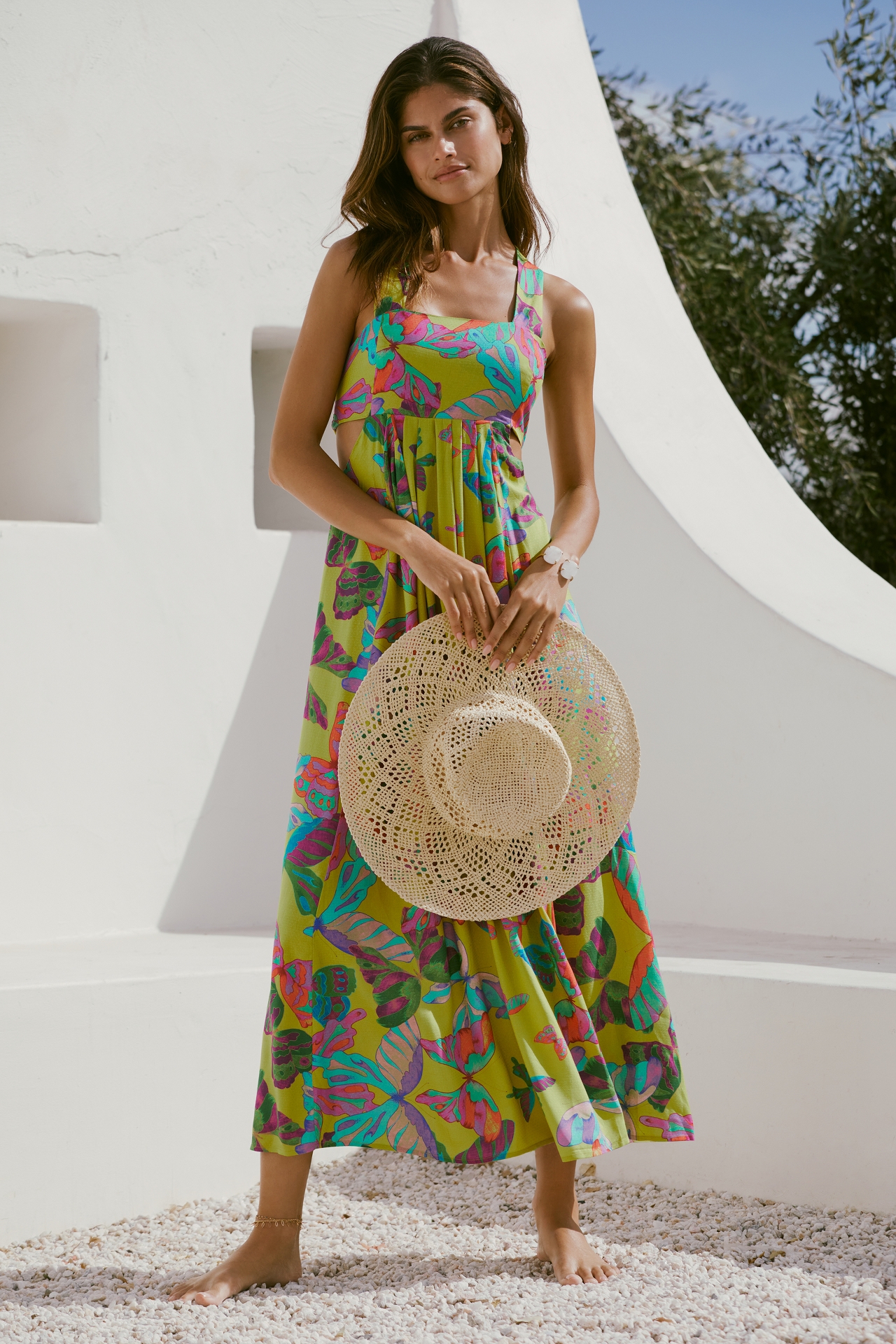 The Piper Bandeau Cutout Maxi Dress