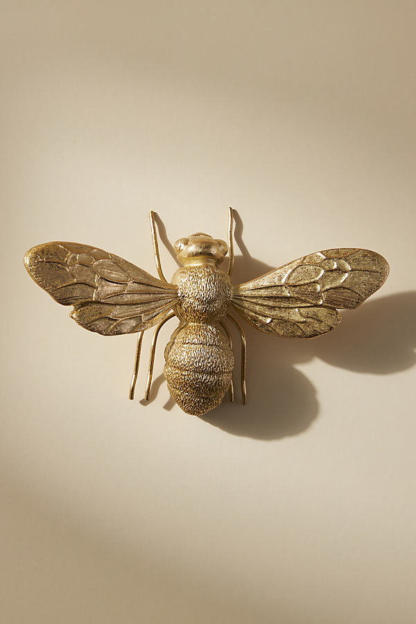 Anthropologie Bumble The Bee Decorative Object In Gold