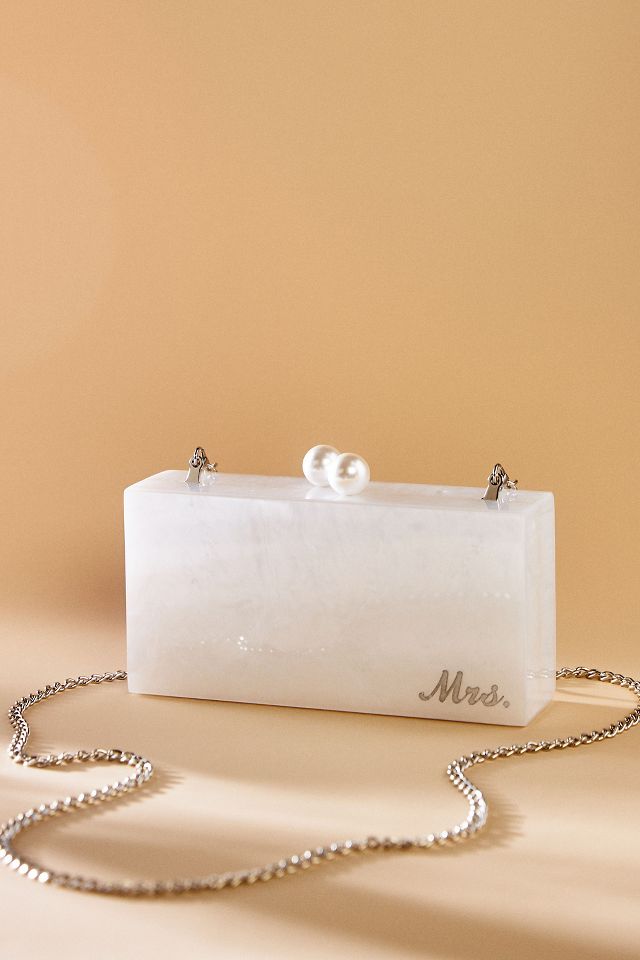 Soft Pink Pearl Bridal Clutch